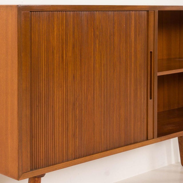 Mid-Century Danish Teak Sideboard with Tambour Door, 1970s For Sale - Image 13 of 14