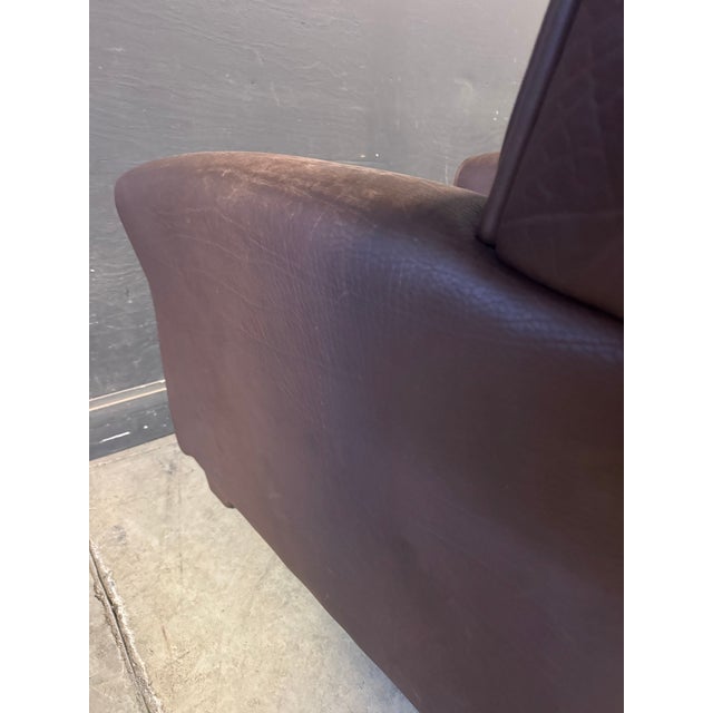 Brown 1970s Attributed to De Sede Ds-97 Buffalo Leather Lounge Chair For Sale - Image 8 of 9