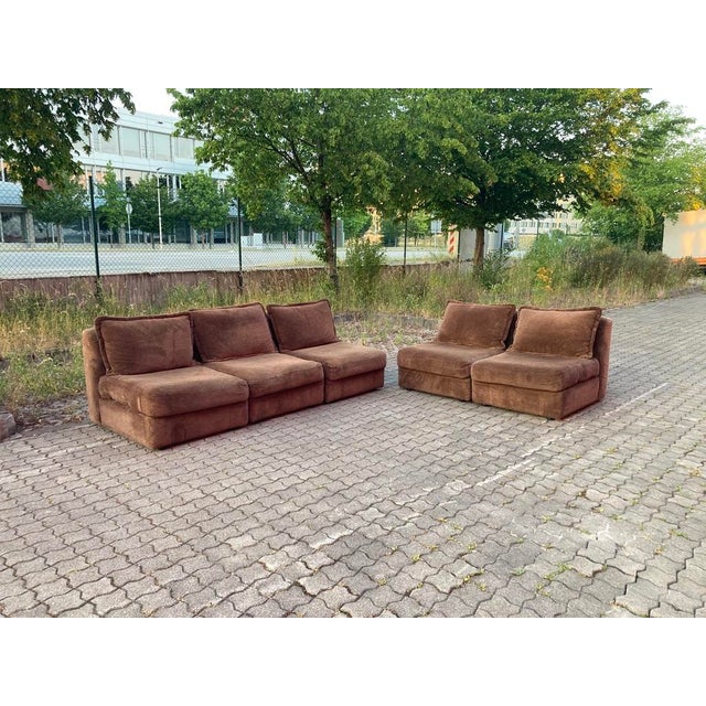 Rare Modular Sectional Sofa by Rolf Benz, Germany, 1970s A rare and beautifully designed modular sectional sofa by Rolf...