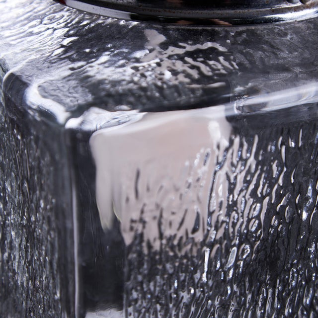 Art Deco Dappled Glass Cuboid Pendant, 1960s For Sale - Image 6 of 12