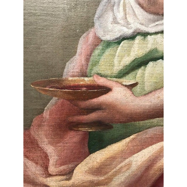 Jacopo da Empoli, Temperance, Oil on Canvas, Late 16th Century, Framed For Sale - Image 5 of 12
