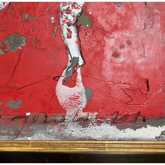 Alexis Gorodine, French Neo Expressionist Mixed Media Impasto Dancing Painting Alexis Gorodine For Sale - Image 4 of 5