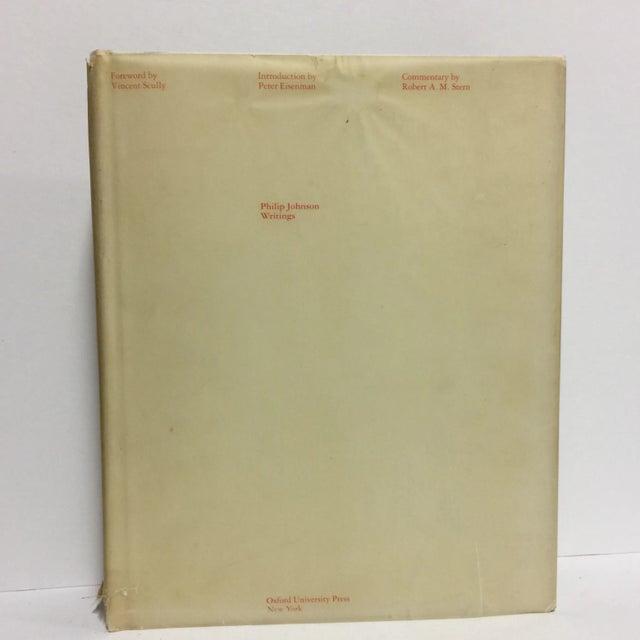 1979 Philip Johnson Writings Book For Sale - Image 13 of 13