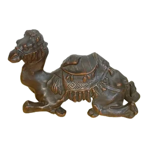 1920s Bronze Clad Sculpture of a Seated Moorish Camel