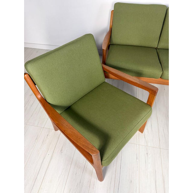 1960s Senator Three-Seater Sofa and Lounge Chairs in Teak by Ole Wanscher for France & Søn, 1960s, Set of 3 For Sale - Image 5 of 13