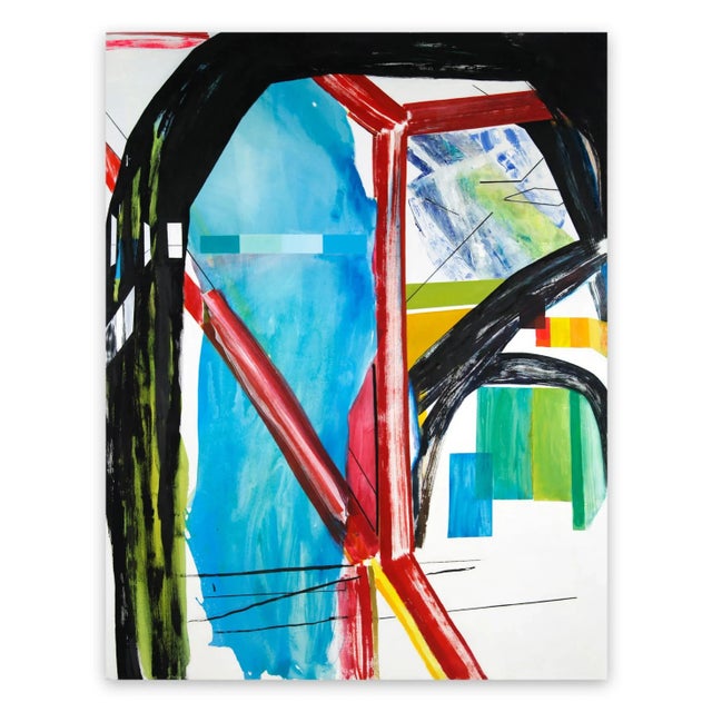 Laura Newman Laura Newman "Interior With Paint Chips", Painting For Sale - Image 4 of 4