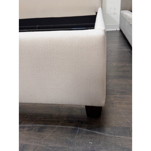 Eastern King Size Pottery Barn Raleigh Bed Frame For Sale - Image 11 of 12