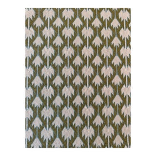 George Spencer Designs Pumori Cotton / Linen Blend Fabric in Verde 10 Yards For Sale