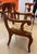 Cinnamon 1960s Drexel Heritage Dining Chairs in Solid Cherry Reupholstered in Designer Schumacher Fabric - Set of 6 For Sale - Image 8 of 12