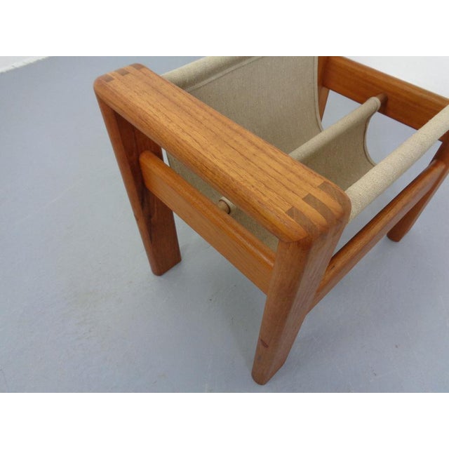 Danish Solid Teak Magazine Rack, 1960s For Sale - Image 15 of 17