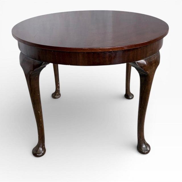 Mahogany Tea Table Walnut Coffee Table with Marquetry Side Panels, Legs Mahogany Tea Table Walnut Coffee Table with Marquetry Side Panels, Legs For Sale - Image 5 of 7