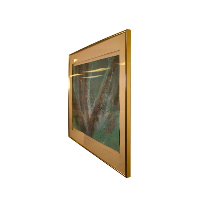 Mid 20th Century Signed Abstract Expressionism Contemporary 172/350 Framed Silkscreen by Stephen Kaye For Sale In Detroit - Image 6 of 12