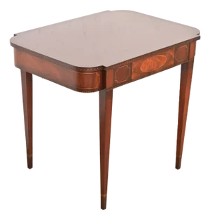 Baker Furniture Historic Charleston Collection Federal Inlaid Mahogany Game Table