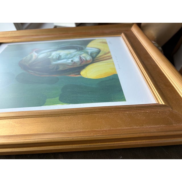 2020s Contemporary Joan Didion Repro Print in Plein Air Frame For Sale - Image 5 of 5