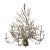 Vintage Coastal Coral Branch Chandelier For Sale