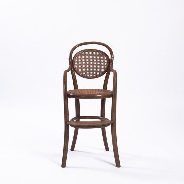 Set of Bentwood Wicker Children's Chairs from Thonet, 1930s For Sale - Image 14 of 17
