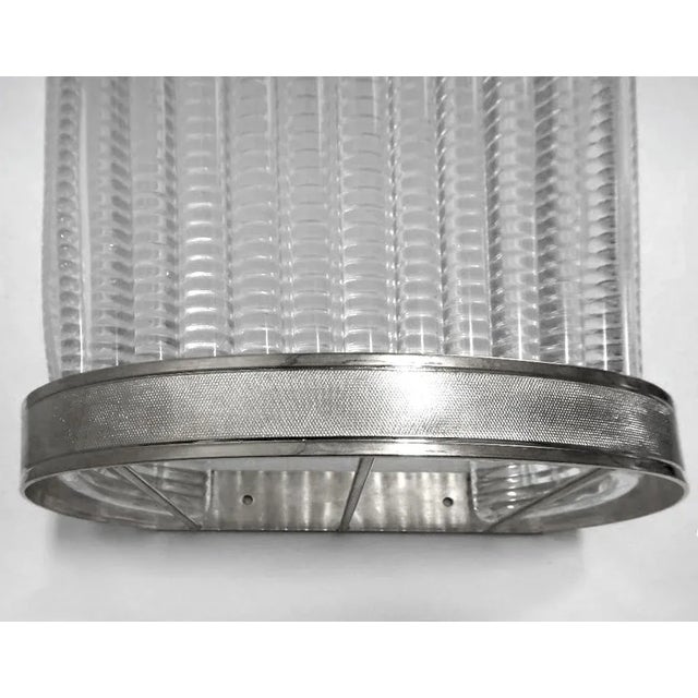 Overscale Laudarte Srl Murano Glass Sconces With Nickel Finish For Sale - Image 4 of 8