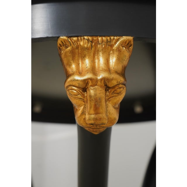 Baker French Regency Round Tripod Table W. Decorated Top For Sale - Image 10 of 15