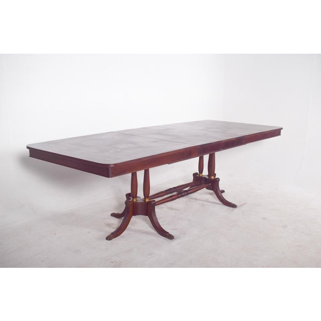 Brown European Rectangular Extendable Dining Table, 1900s For Sale - Image 8 of 12