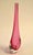 Glass 1960 Flavio Poli for Seguso Pink Murano Hand Blown Art Glass Vase Teardrop Shape For Sale - Image 7 of 14