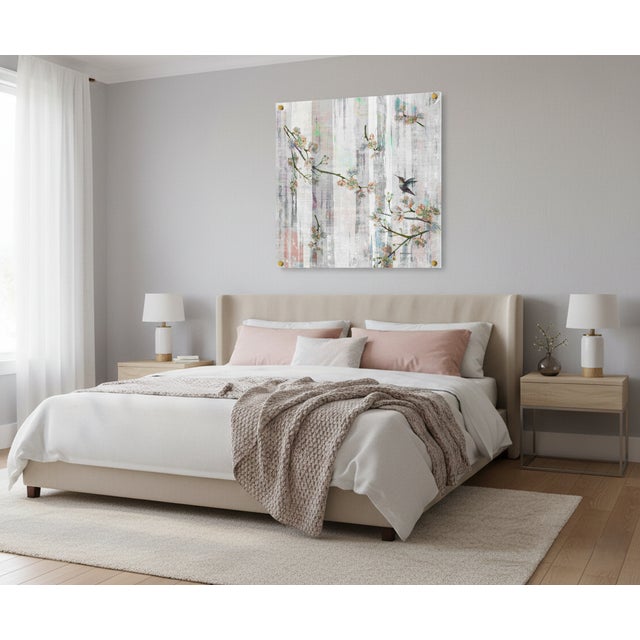 Bring a burst of vibrant energy to your space with the Blossom Fantasia Mandarin Tangerine Acrylic Art. Measuring 36x36...