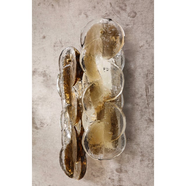 Mid-Century Citrus Swirl Glass Sconces by Kalmar. - A Pair For Sale - Image 10 of 11