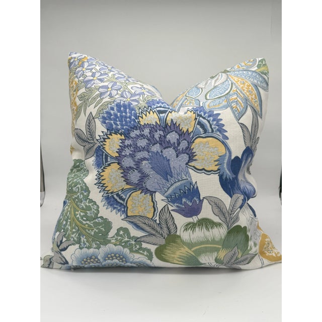 Asian Brunschwig & Fils Kalabali Lagoon Decorative Pillow Cover For Sale - Image 3 of 4