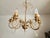 1970s Vintage Hollywood-Regency Gold-Plated Cascade 6-Light Waterfall Chandelier with Crystal Pendants, 1960s For Sale - Image 5 of 18