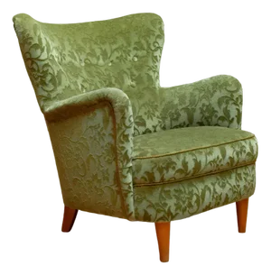 Laila Wingback Chair in Velvet attributed to Ilmari Lappalainen for Asko, 1950s