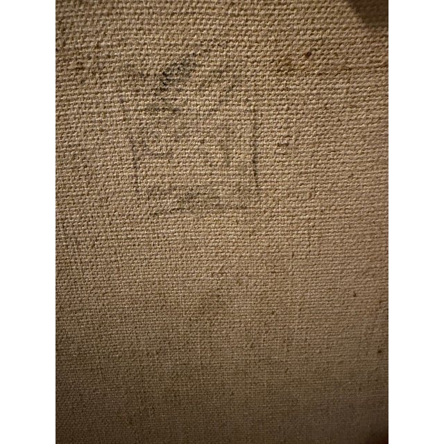 1950s Large Statement Portrait Painting by Sergio Ladron De Guevara For Sale In Washington DC - Image 6 of 6