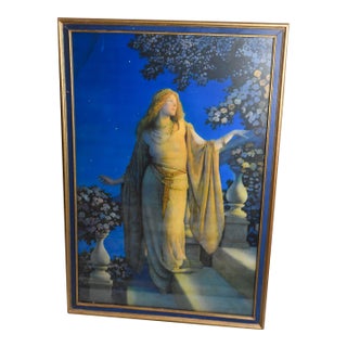 Maxfield Parrish Enchantment Original Lithograph C.1920s Framed Print 16x24 For Sale