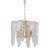 1970s Vintage Murano Chandelier With Glass Panels For Sale