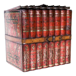 Early 20th Century Huntley & Palmers English Biscuit Tin Box