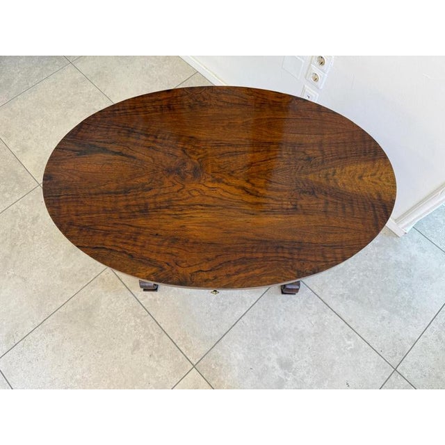 Small Late Biedermeier Table in Walnut For Sale - Image 6 of 9
