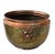 Late 19th Century Large 14" Antique French Repoussé Copper Jardinière, 19th Century Alliance Coat of Arms Cachepot, Lion Head Handles, French Planter For Sale - Image 5 of 15