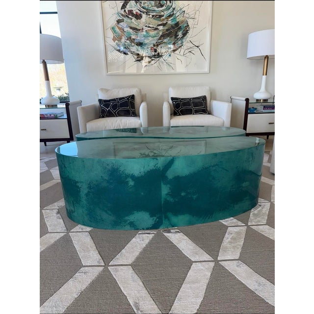 Julian Chichester Bali Coffee Table Pair For Sale In San Diego - Image 6 of 11