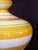 Vibrant & Large-Scaled Italian 1960s Ovoid-Shaped Ceramic Lamps With Bold Horizontal Striping - a Pair For Sale - Image 4 of 4