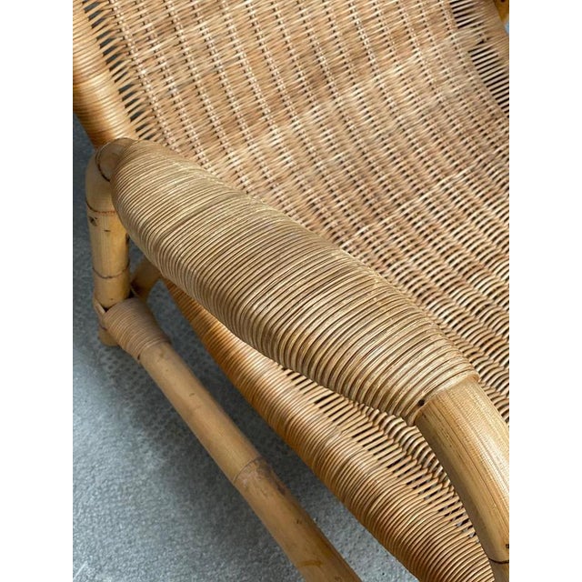 1960s Rattan Bamboo Armchair from Arco, Germany, 1960s For Sale - Image 5 of 17