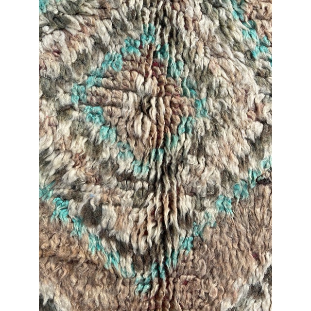 Textile 1980s Genuine Vintage Boujad Berber Moroccan Rug For Sale - Image 7 of 12