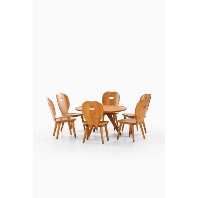 Easy Chairs by Carl Malmsten for Svensk Fur, 1950s, Set of 6 For Sale - Image 12 of 14