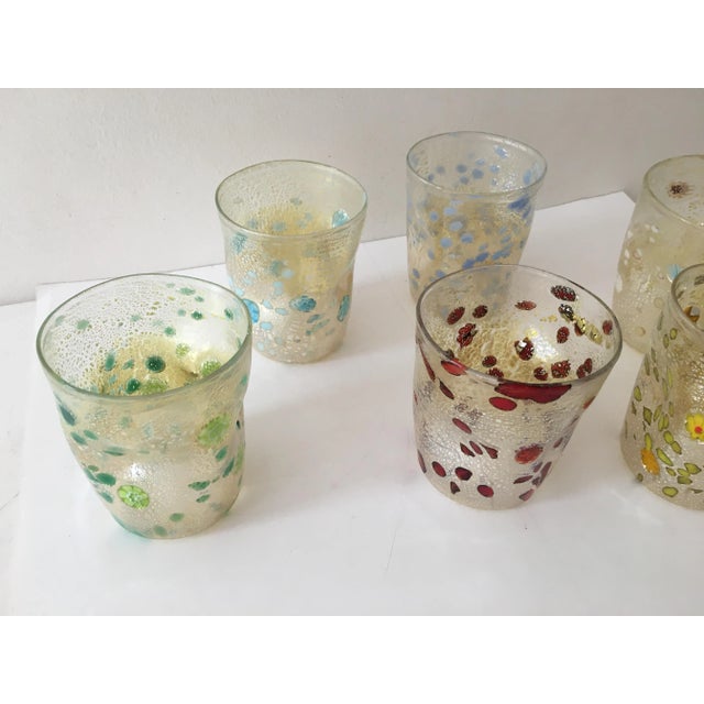 2000s "Murrisa Murano Glass" Glasses- Set of 6 For Sale - Image 10 of 11