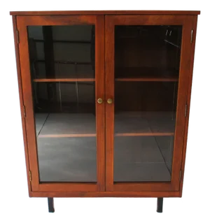 Mid Century Walnut Bookcase in the Style of Globe Wernicke