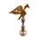 1980s European Carved Wood Bird Sculpture on Finial 12.25" H For Sale - Image 5 of 8