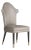 Arteriors Home Lincoln Gray Leather Dining Chair For Sale