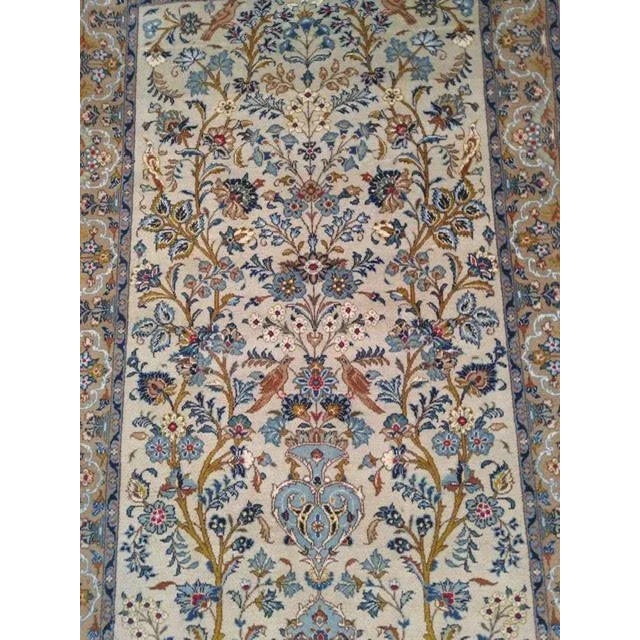 Green 1970s Tree of Life Persian Kashan Rug For Sale - Image 8 of 10