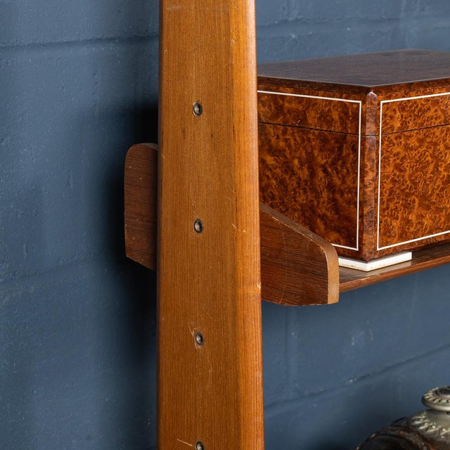 Vintage 20th Century Italian Modular Teak Wall Cabinet, 1960s For Sale - Image 12 of 18