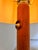 Brown Teak Floor Lamp with Silk Shade, Denmark For Sale - Image 8 of 11