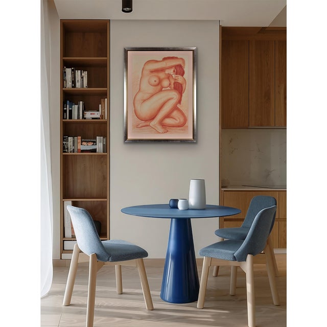 Lucien Gibert, Her Flaming Locks of Auburn Hair, 1930s, Chalk on Paper For Sale - Image 17 of 18