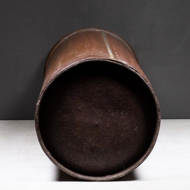 Vintage Riveted Steel Shipping Drum/Umbrella Stand c.1910-1940 For Sale In San Francisco - Image 6 of 7
