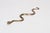 Art Deco Art Deco Hammered Cast Brass Snake Form Serpentine Sculpture For Sale - Image 3 of 14